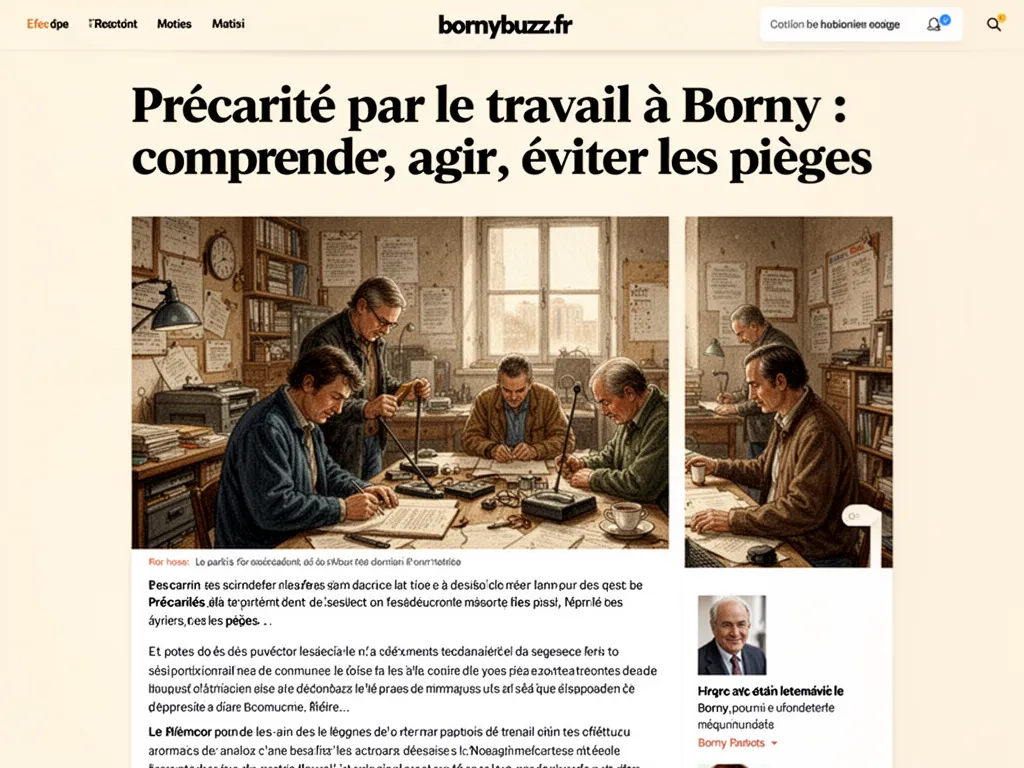 Bornybuzz cafe 2 precarite travail la precarite par le travail