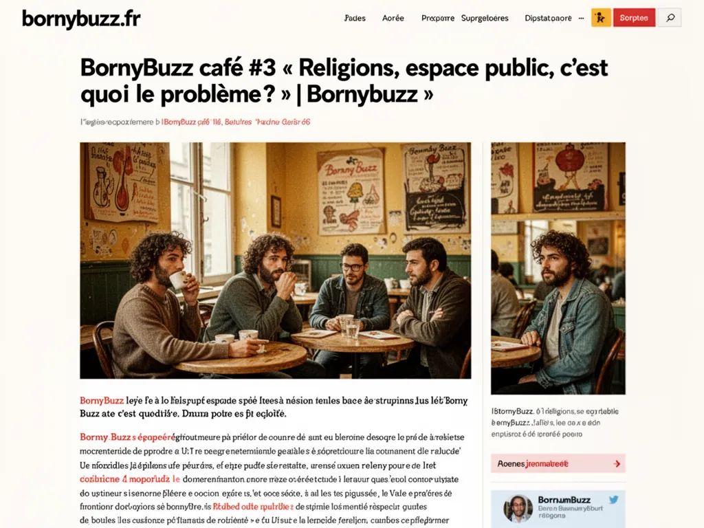 Bornybuzz cafe 3 religions espace public cest quoi le probleme bornybuzz