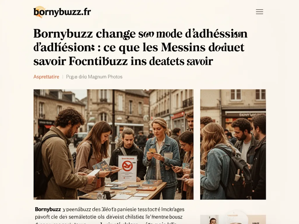Bornybuzz change son mode d adhesion