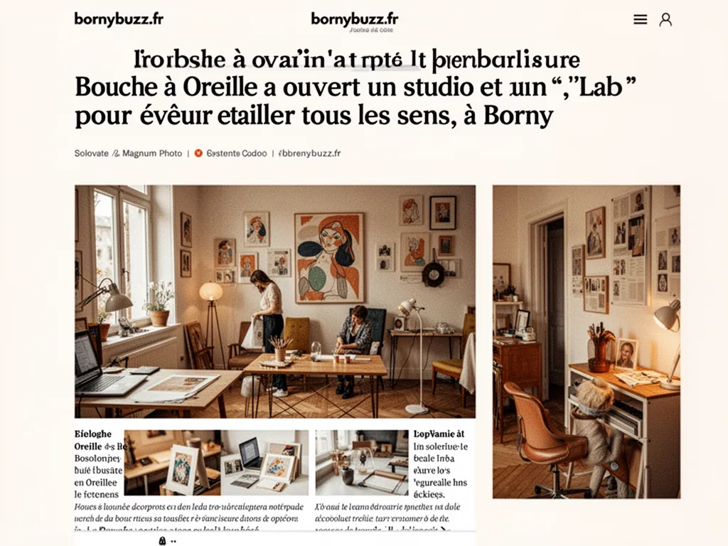 Bouche a oreille a ouvert un studio et un lab pour eveiller tous les sens a borny