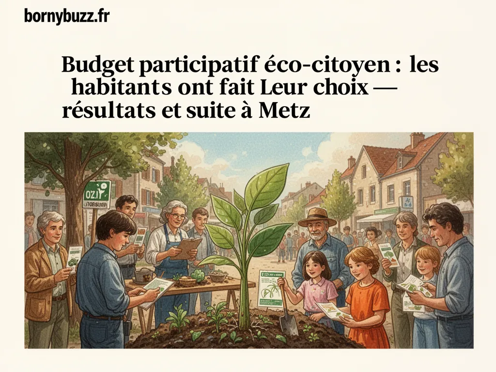 Budget participatif eco citoyen les habitants ont fait leur choix