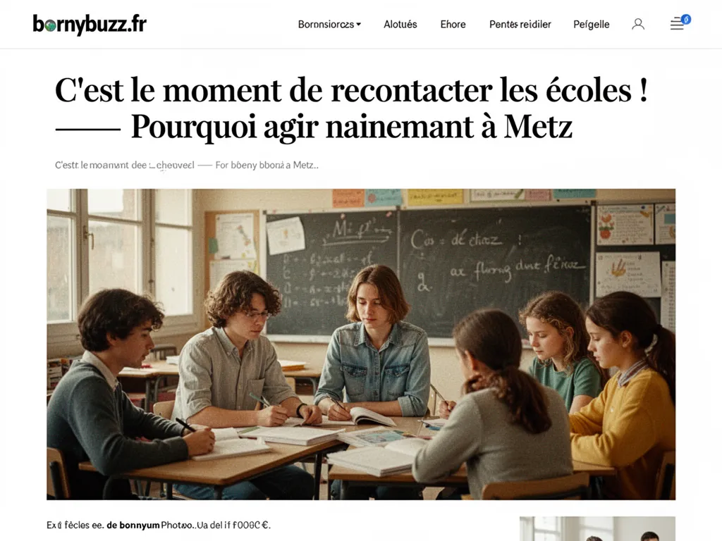C est le moment de recontacter les ecoles