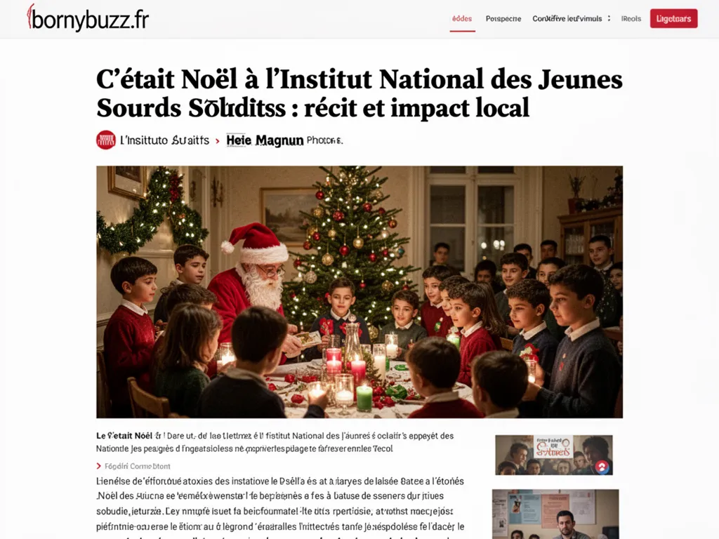 C etait noel a l institut national des jeunes sourds