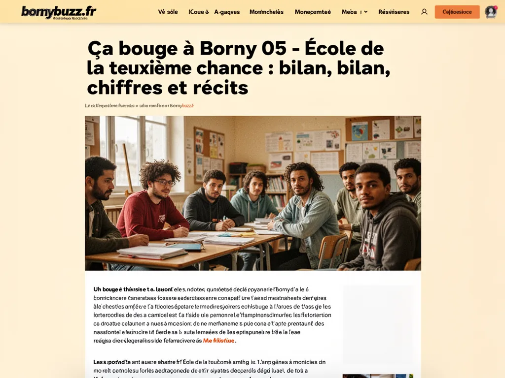 Ca bouge a borny 05 ecole de la deuxieme chance