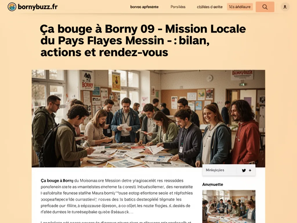 Ca bouge a borny 09 mission locale du pays messin