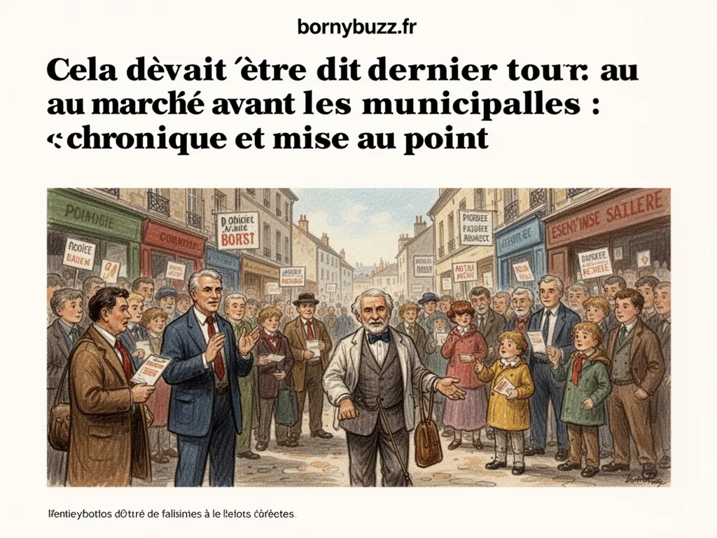 Cela devait etre dit dernier tour au marche avant les municipales