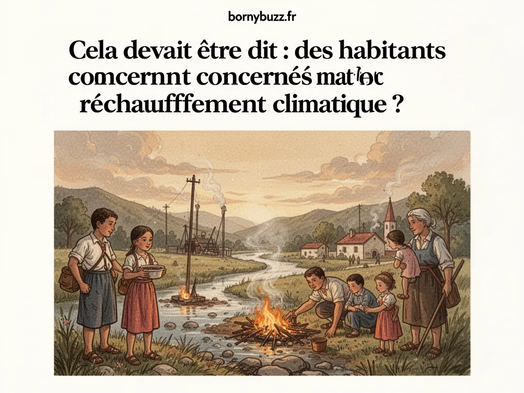 Cela devait etre dit des habitants concernes par le rechauffement climatique