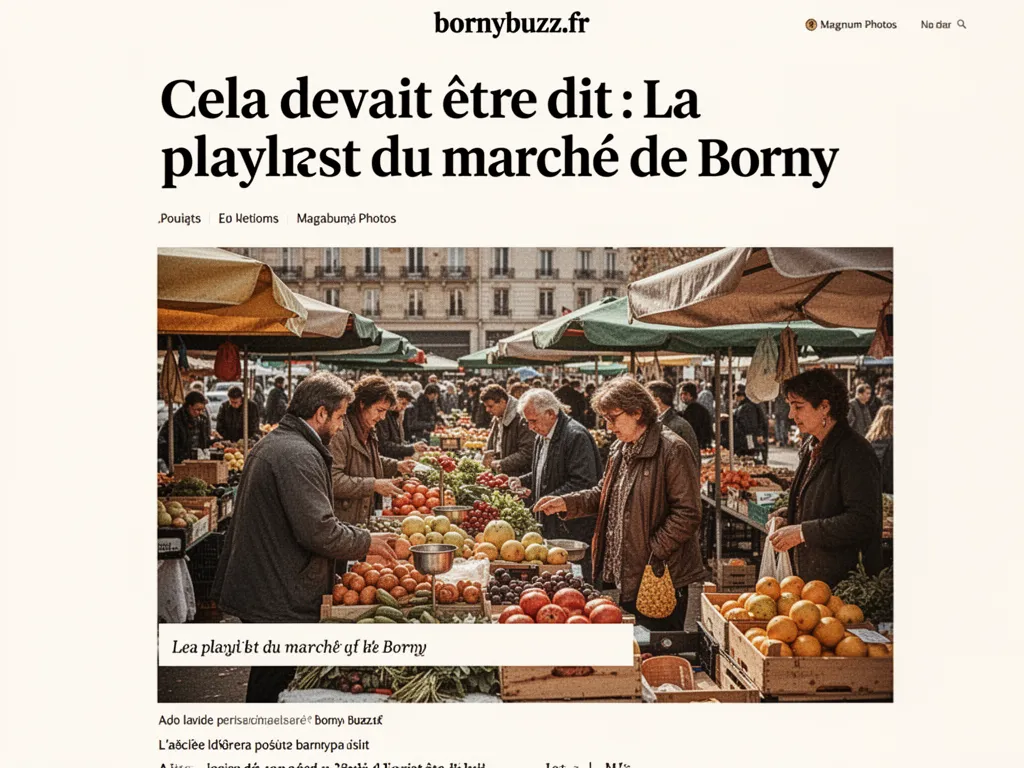 Cela devait etre dit la playlist du marche de borny