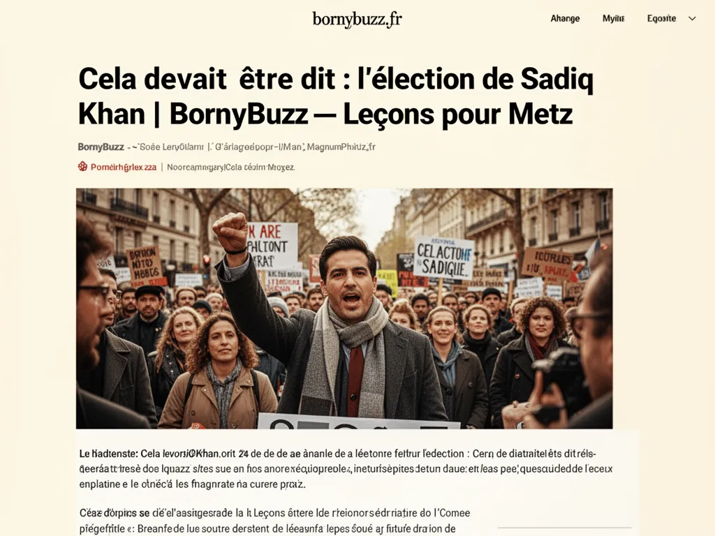 Cela devait etre dit lelection de sadiq khan bornybuzz