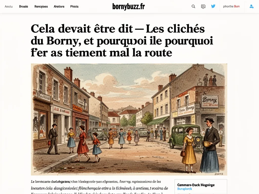 Cela devait etre dit les cliches du borny