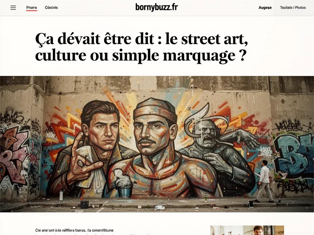 Cela devait etre dit street art culture ou pas culture