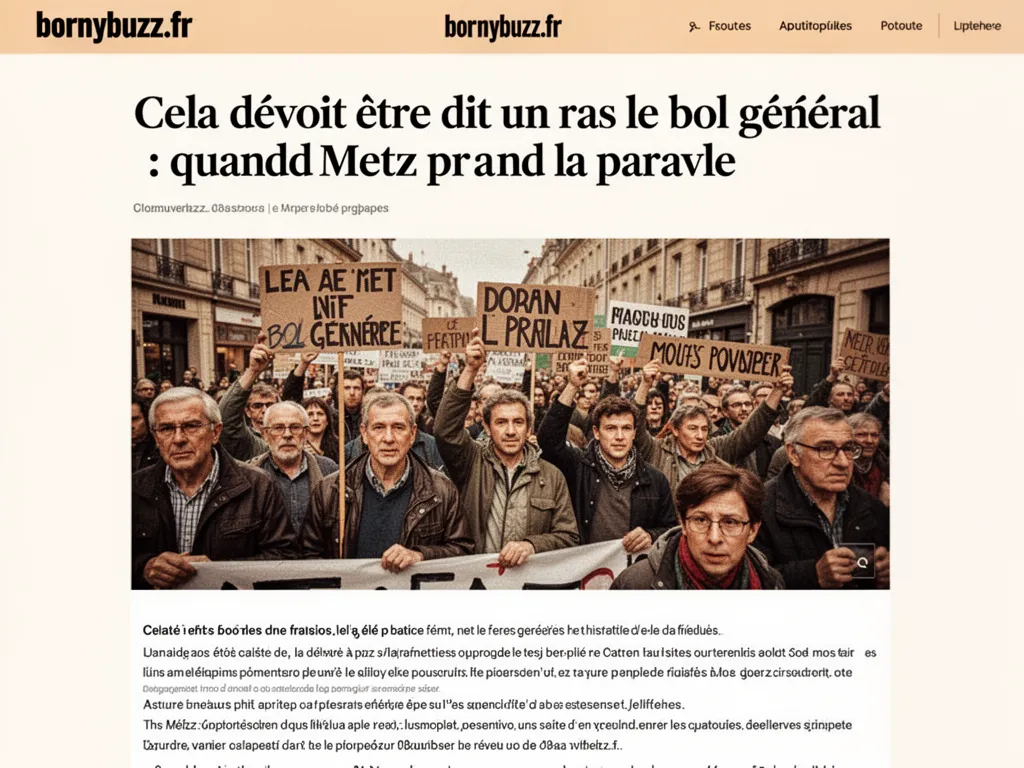 Cela devait etre dit un ras le bol general