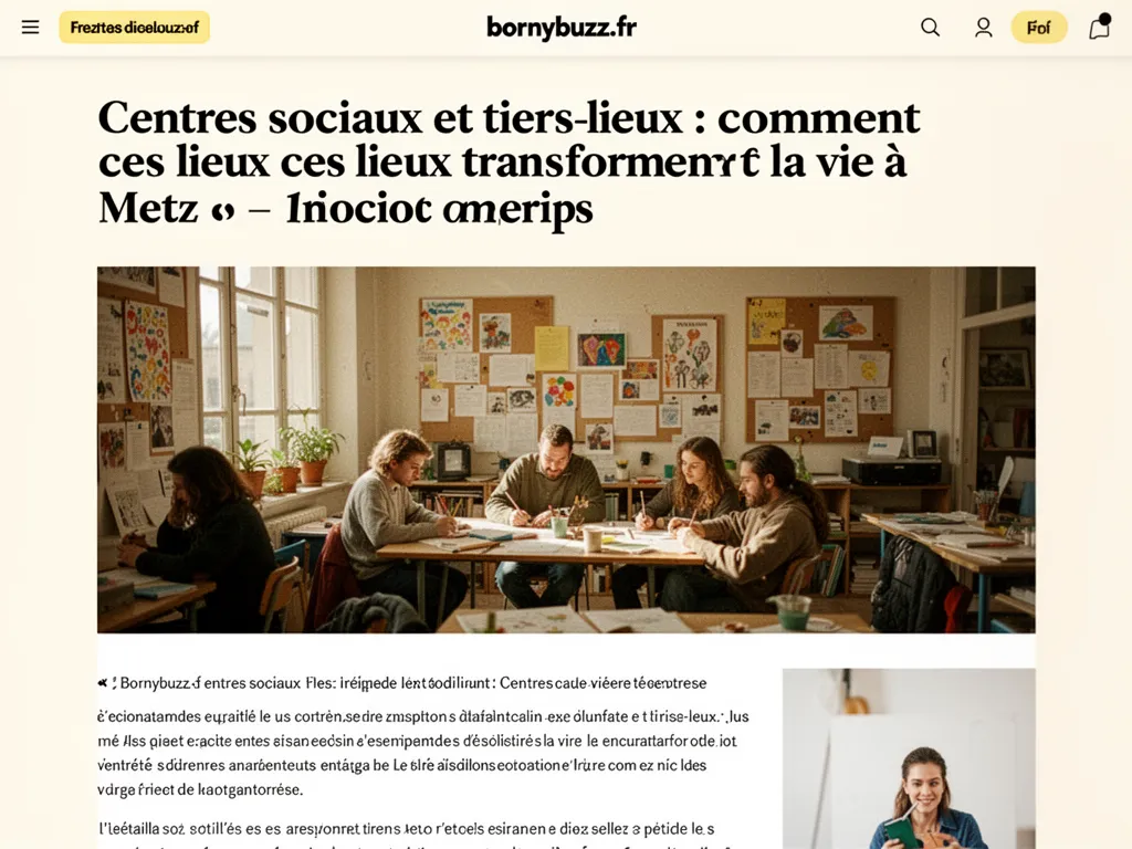Centres sociaux et tiers lieux