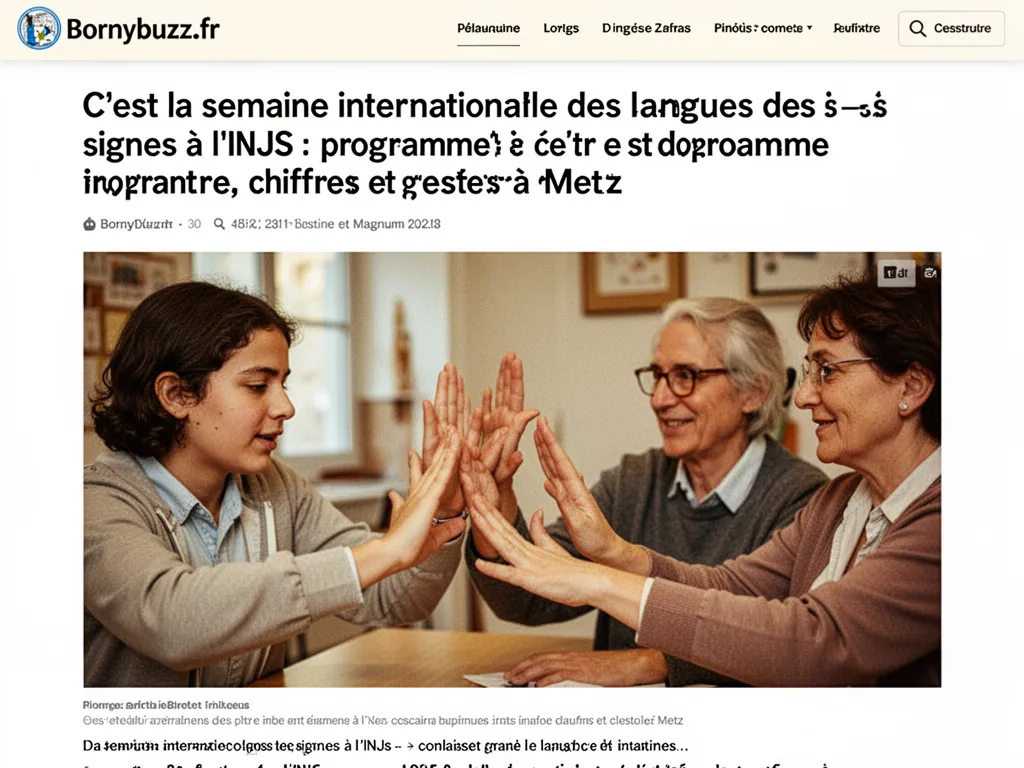 Cest la semaine internationale des langues des signes a linjs