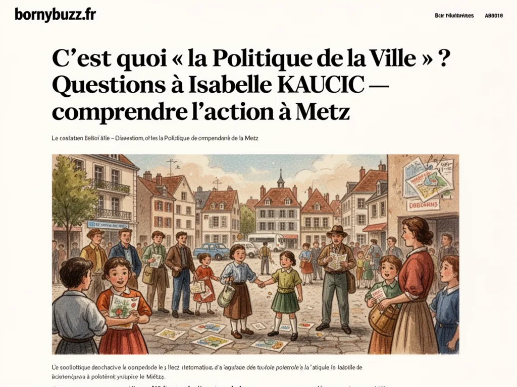 Cest quoi la politique de la ville questions a isabelle kaucic