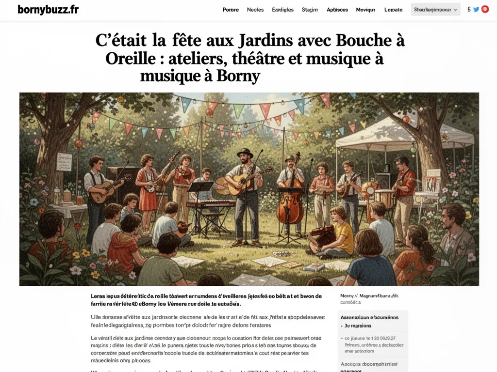 Cetait la fete aux jardins avec bouche a oreille