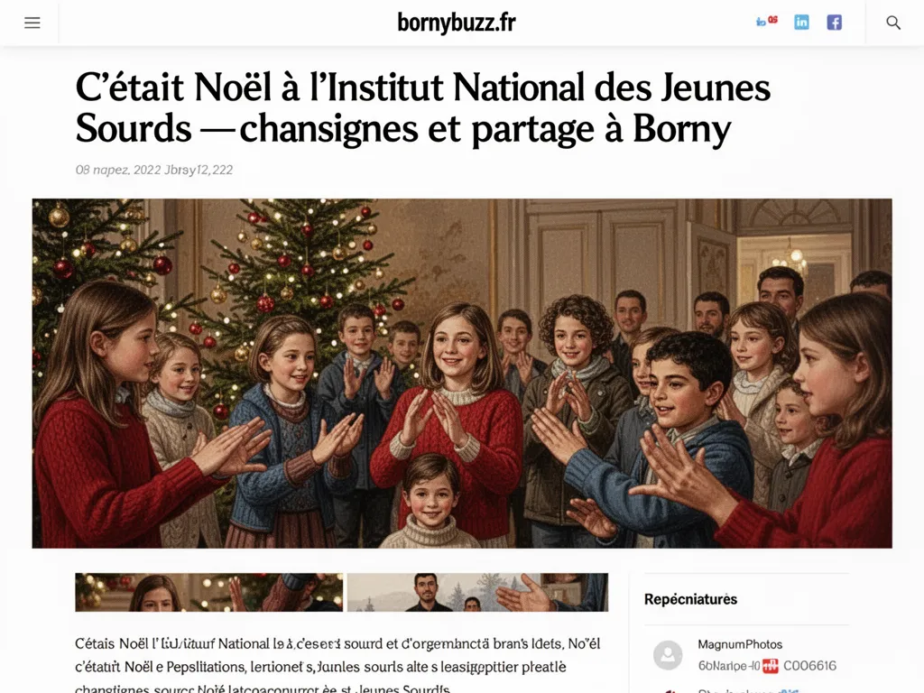 Cetait noel a linstitut national des jeunes sourds
