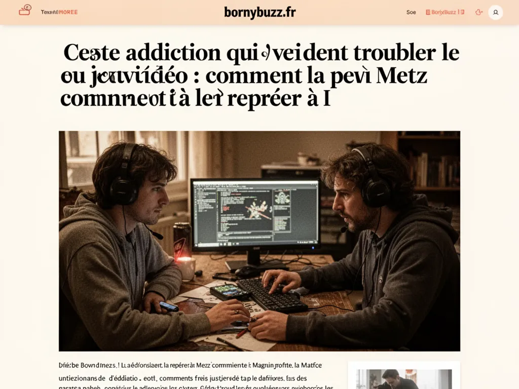 Cette addiction qui vient troubler le jeu video