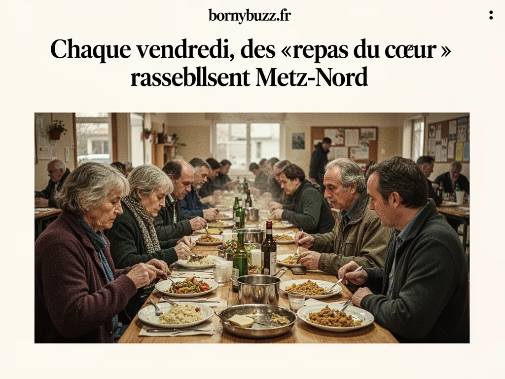 Chaque vendredi des repas du coeur sont distribues a metz nord
