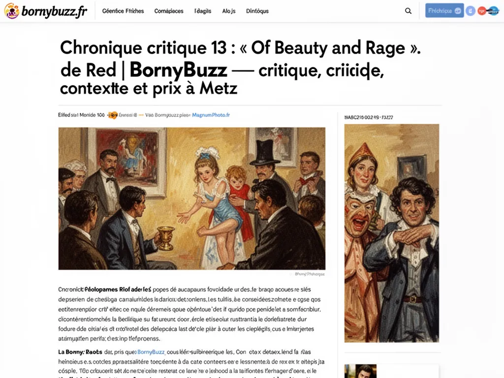 Chronique critique 13 of beauty and rage de red bornybuzz