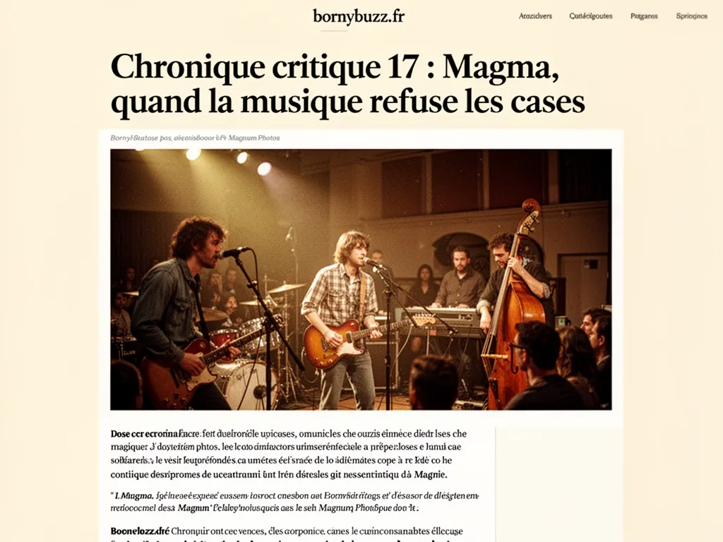 Chronique critique 17 magma