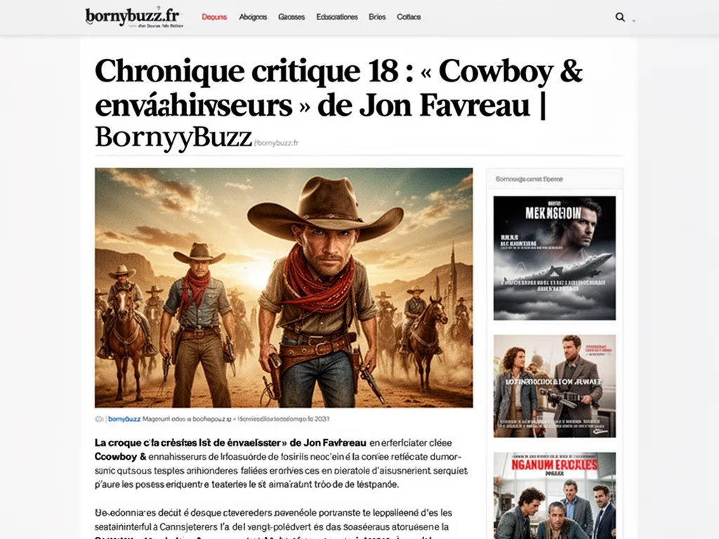 Chronique critique 18 cowboy envahisseurs de jon favreau bornybuzz
