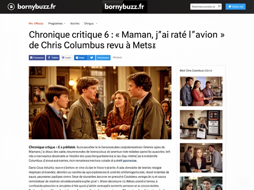 Chronique critique 6 maman jai rate lavion de chris columbus