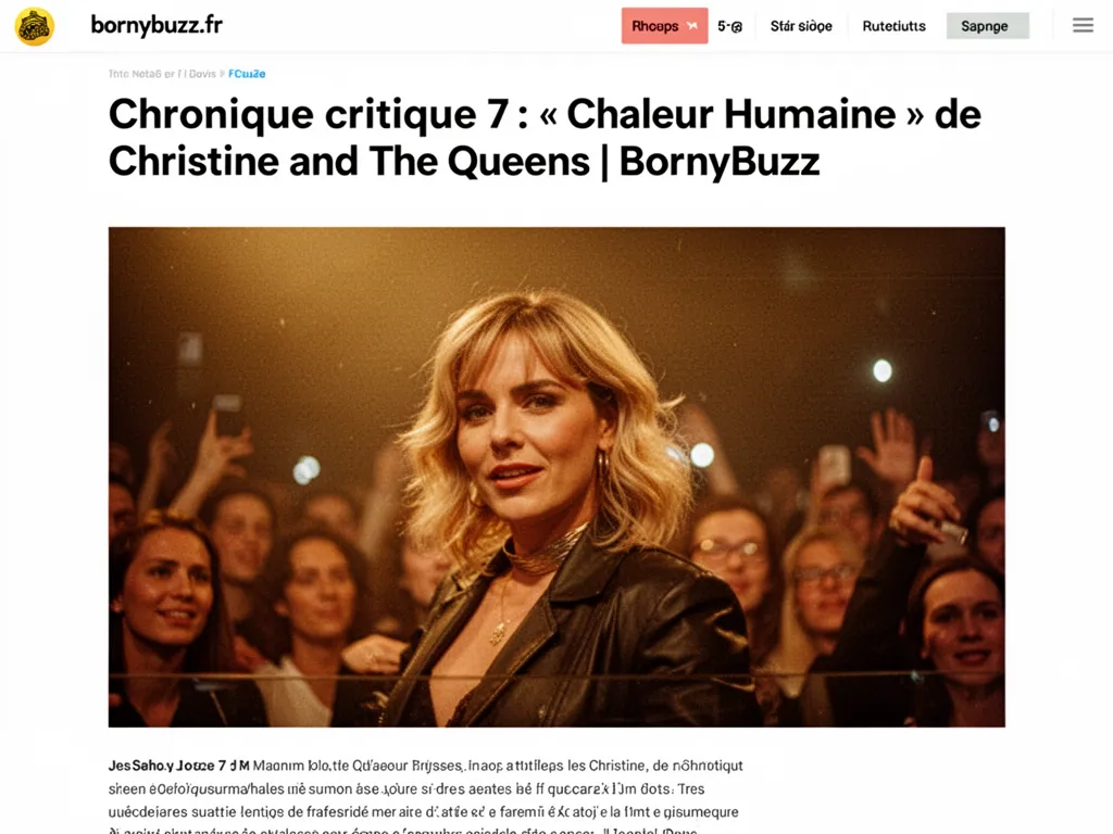 Chronique critique 7 chaleur humaine de christine and the queens bornybuzz