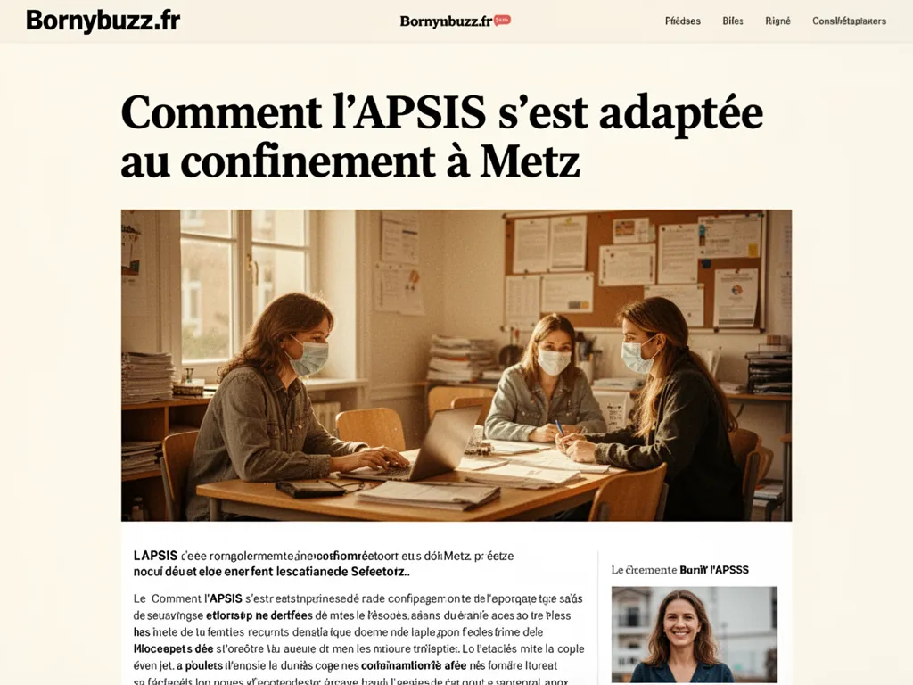 Lapsis sest adaptee au confinement