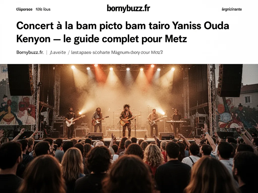 Concert a la bam picto bam tairo yaniss odua kenyon