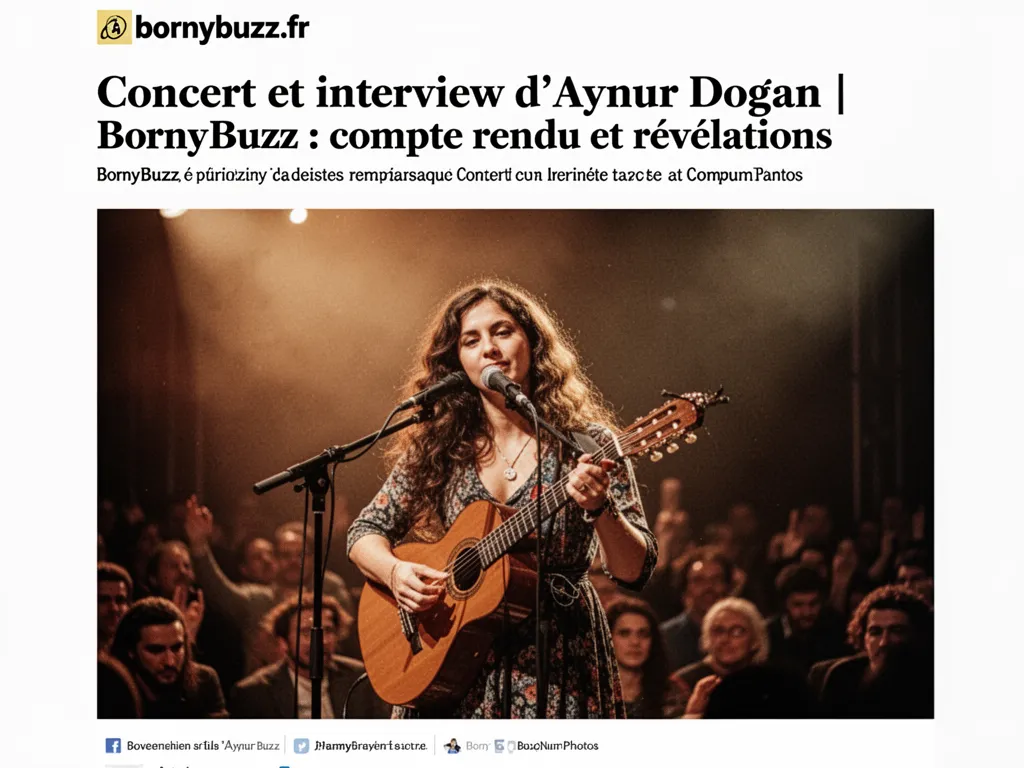 Concert et interview daynur dogan bornybuzz