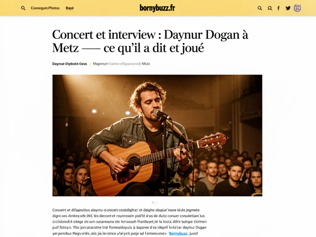 Concert et interview daynur dogan