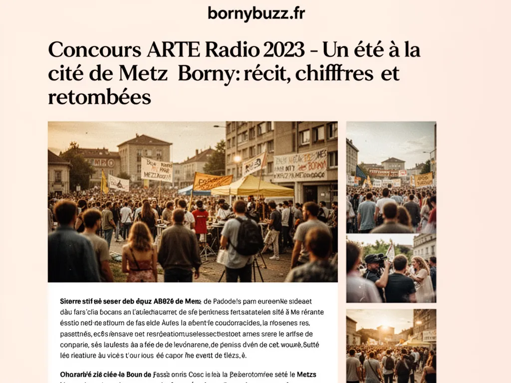 Concours arte radio 2023 un ete a la cite de metz borny