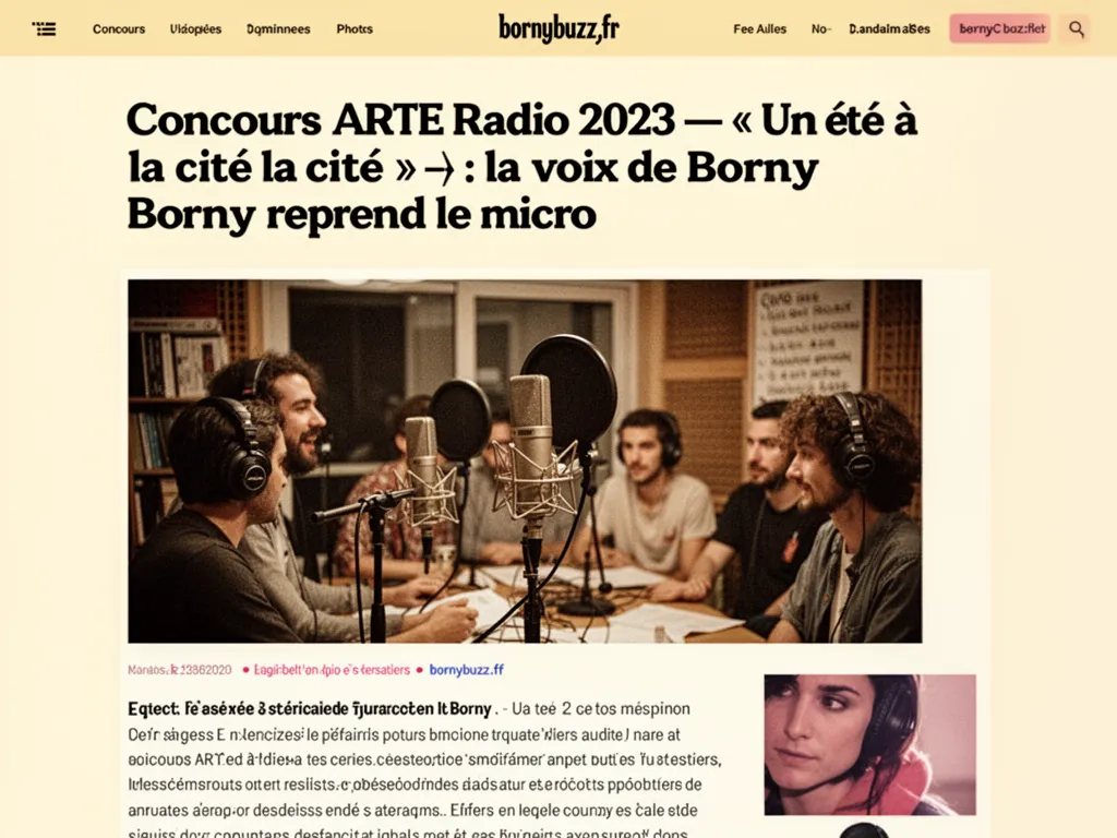 Concours arte radio ete cite metz borny
