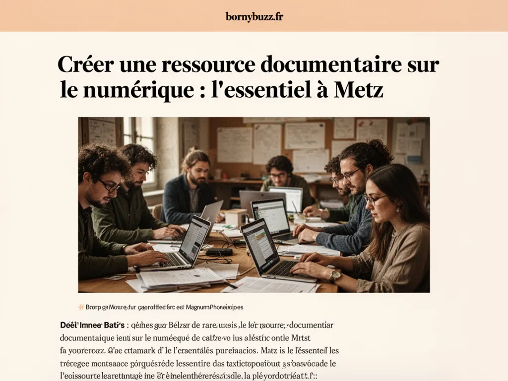 Creer une ressource documentaire sur le numerique