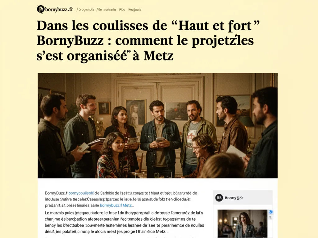Dans les coulisses de haut et fort bornybuzz