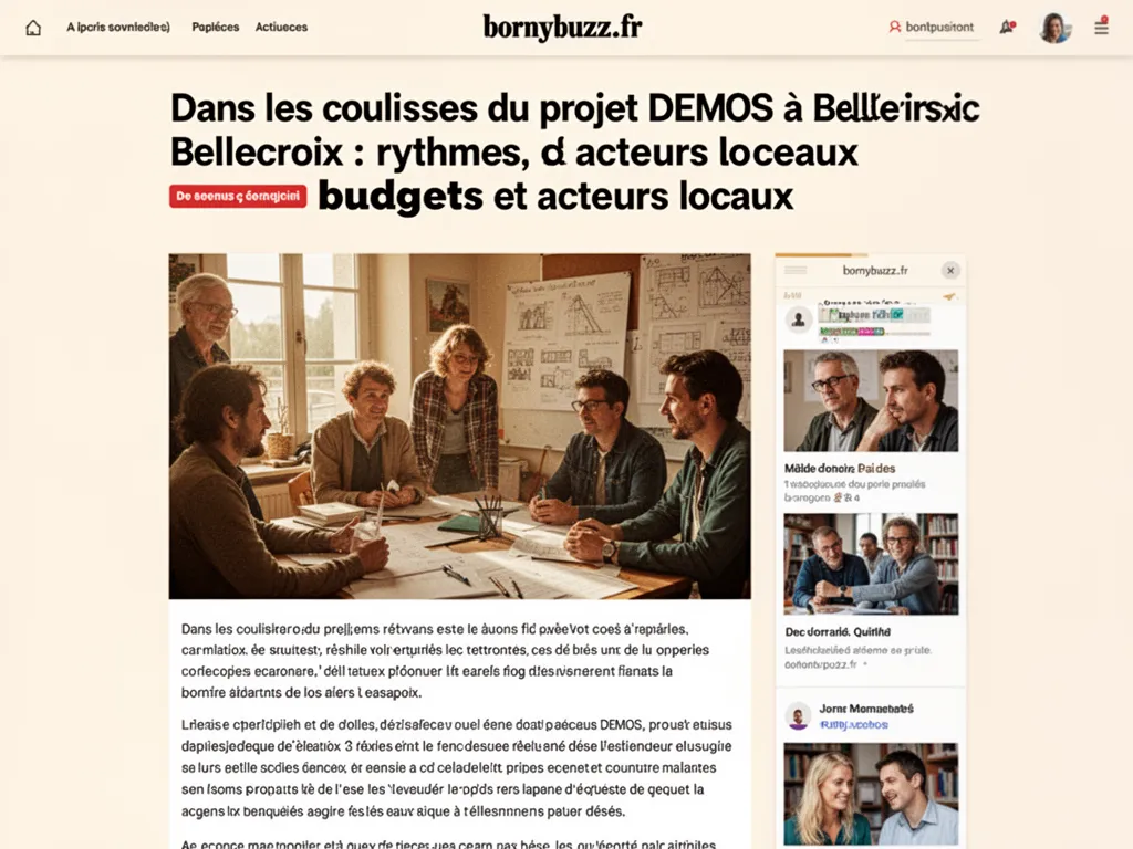 Dans les coulisses du projet demos a bellecroix