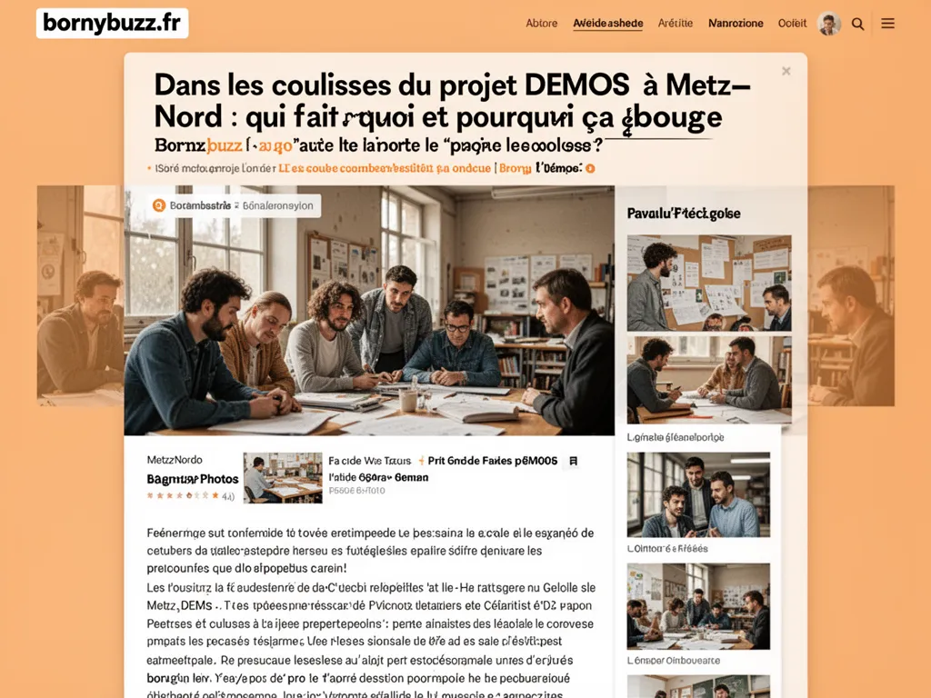 Dans les coulisses du projet demos a metz nord