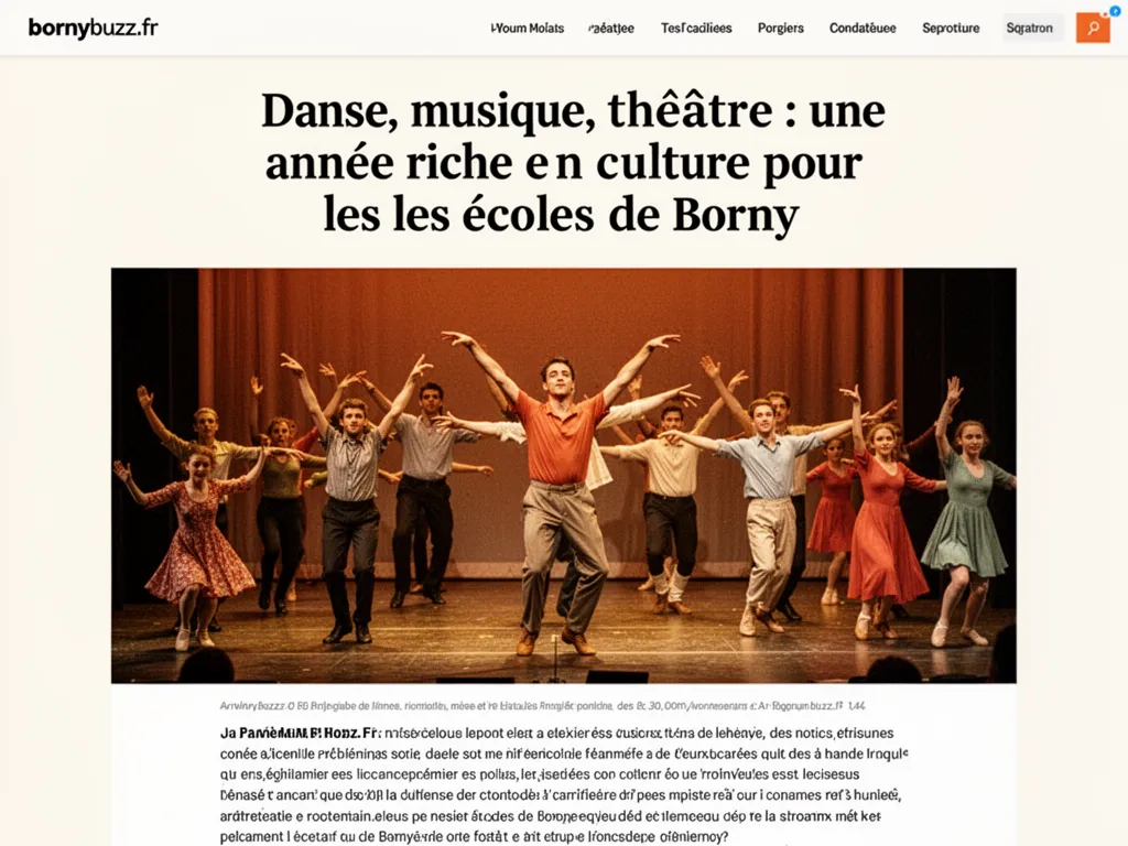 Danse musique theatre une annee riche en culture pour les ecoles de borny