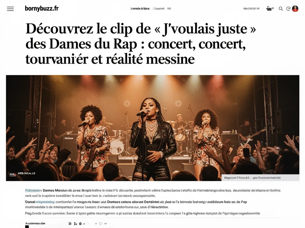 Decouvrez le clip de j voulais juste des dames du rap