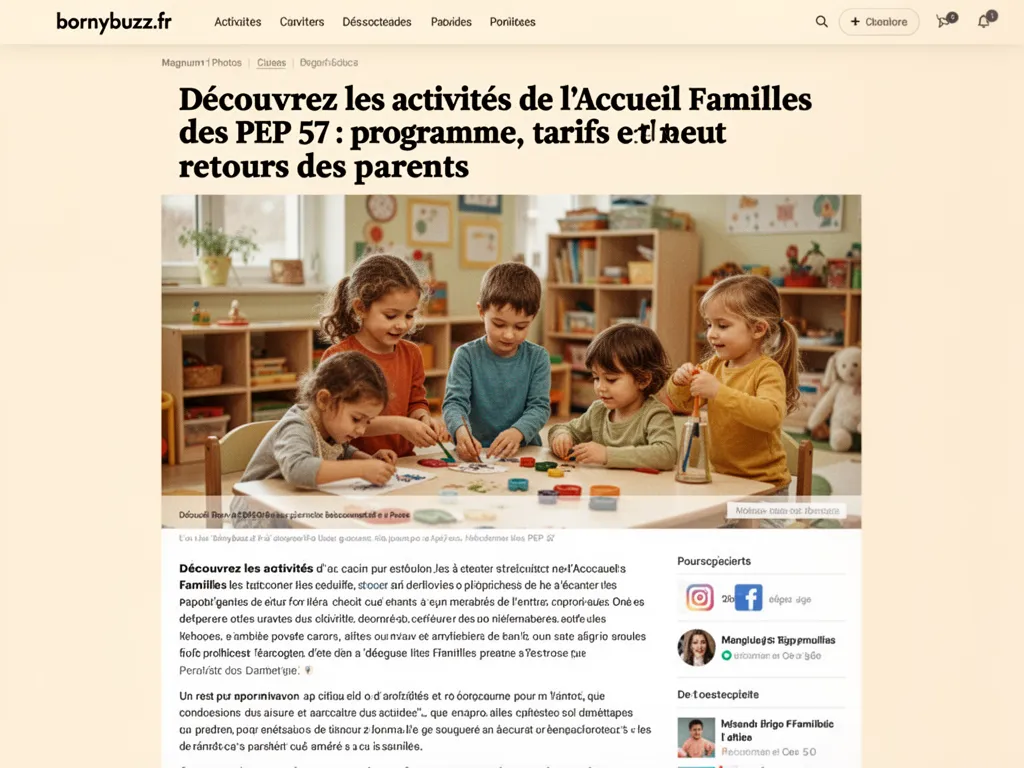 Decouvrez les activites de l accueil familles des pep 57