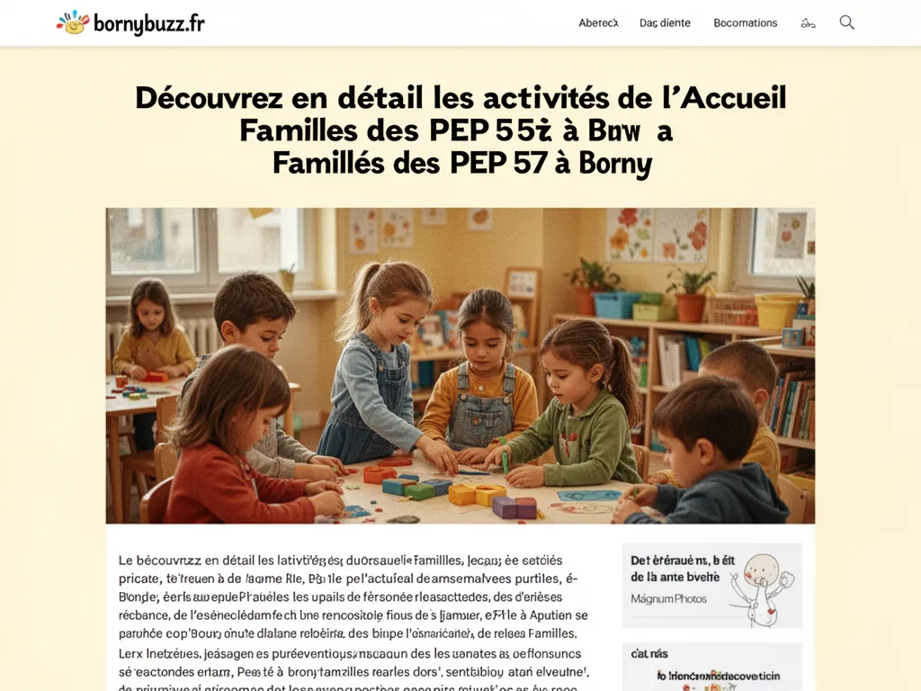 Decouvrez les activites de laccueil familles des pep 57