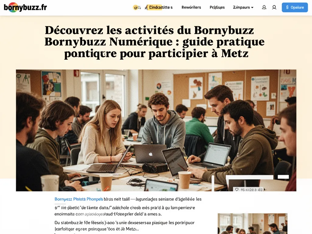 Decouvrez les activites du bornybuzz numerique