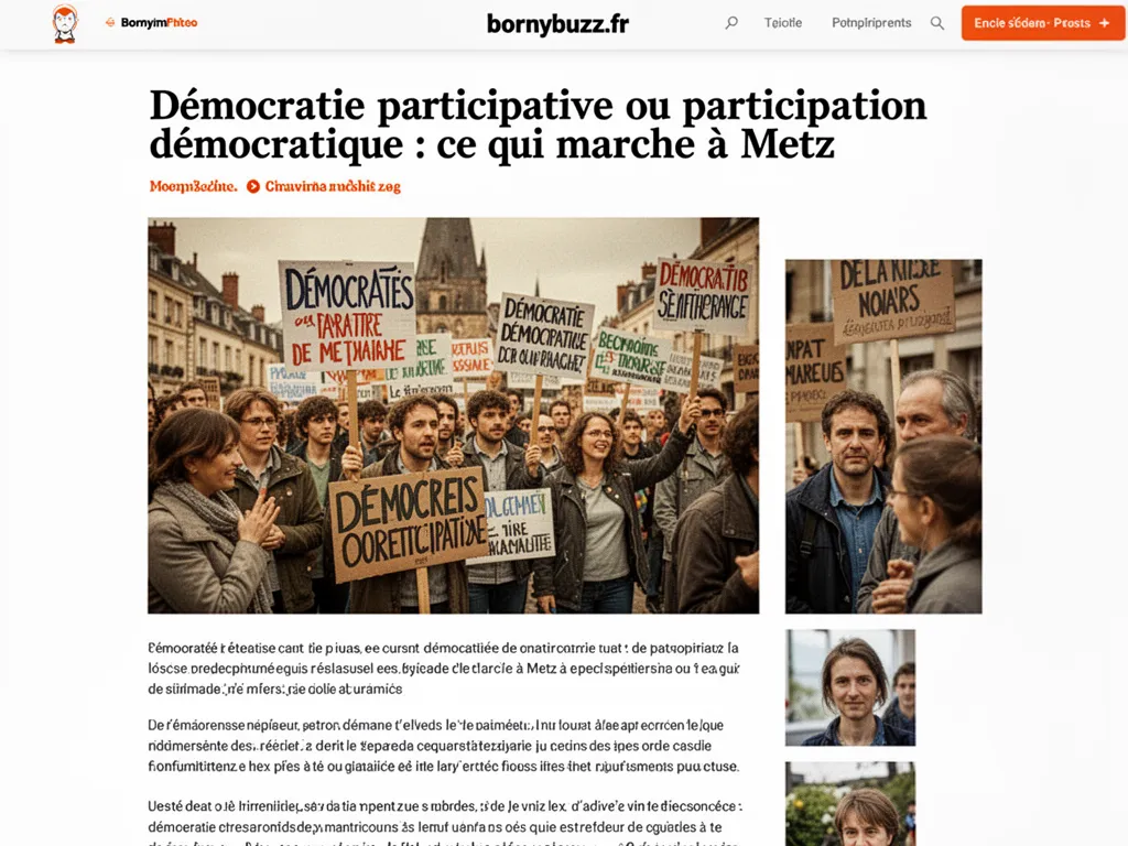 Democratie participative ou participation democratique