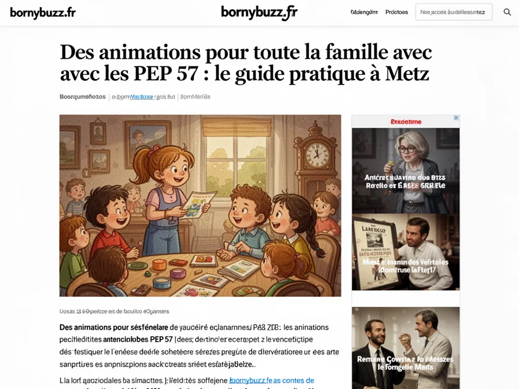 Des animations pour toute la famille avec les pep 57