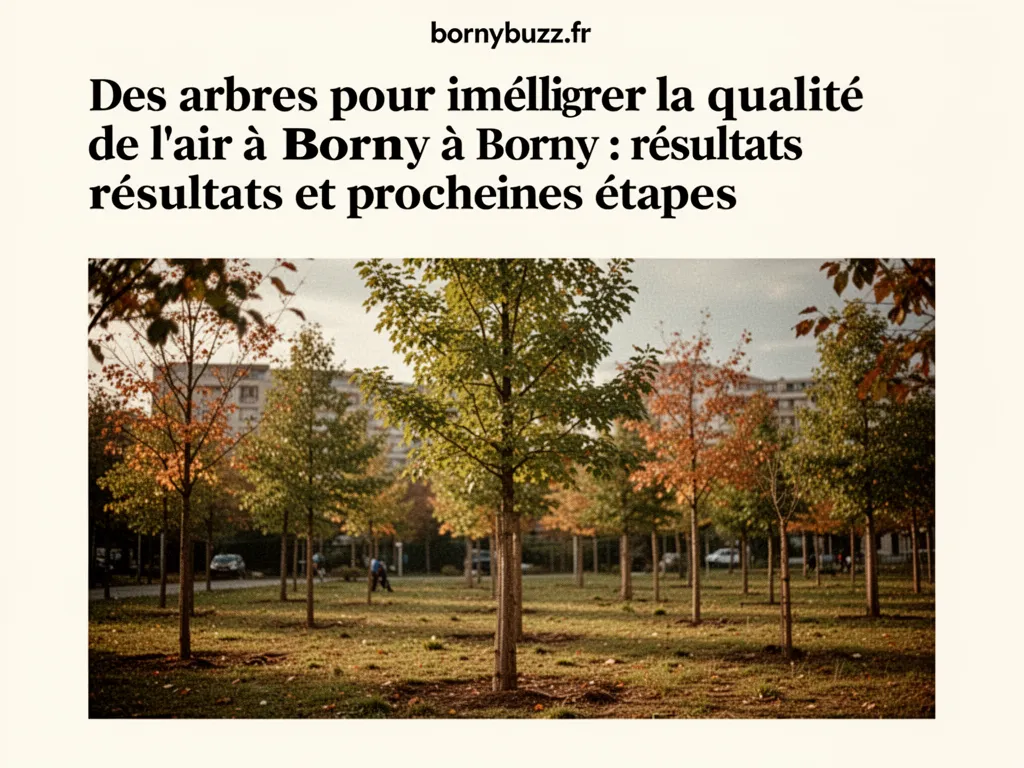 Des arbres pour ameliorer la qualite de lair