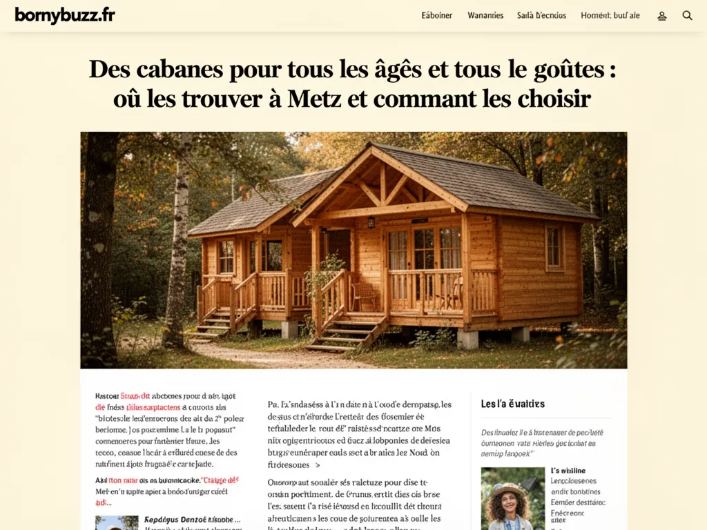 Des cabanes pour tous les ages et tous les gouts