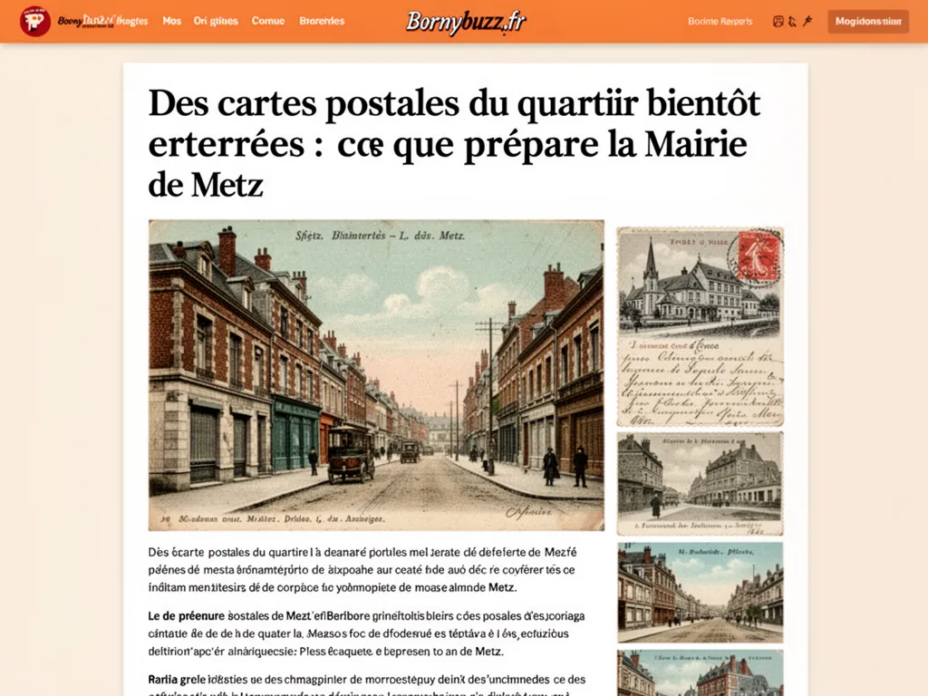 Des cartes postales du quartier bientot enterrees