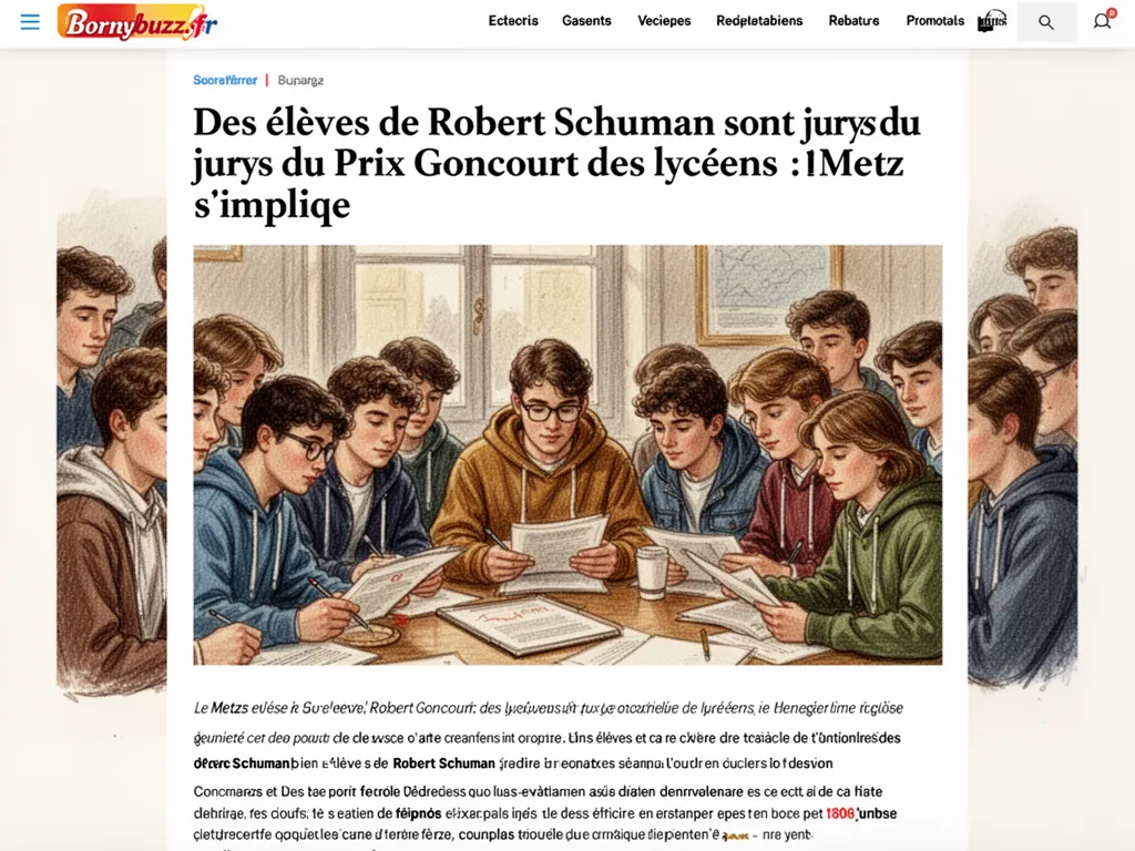 Des eleves de robert schuman sont jurys du prix goncourt des lyceens