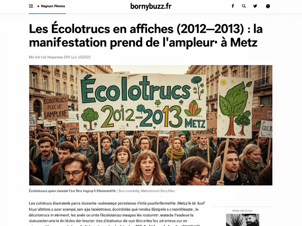 Les Écolotrucs en affiches (2012-2013) : la manifestation prend de l'ampleur à Metz